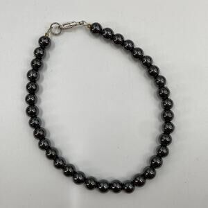 Hematite beaded bracelet